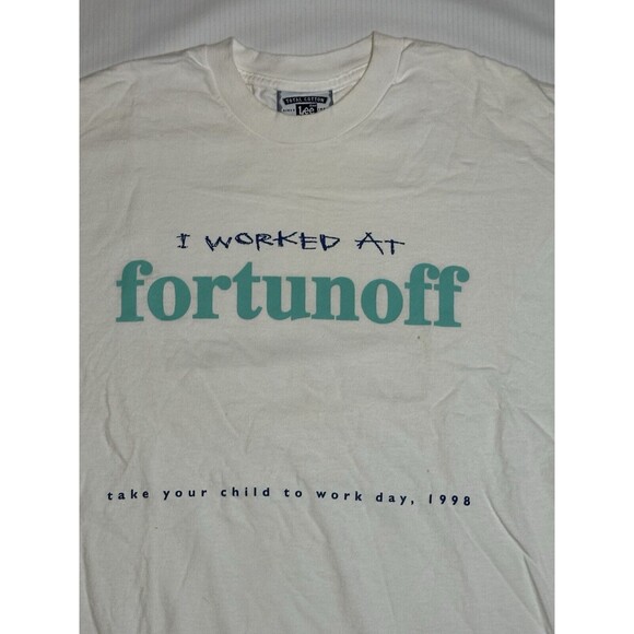 Vintage Fortunoff Take Your Child To Work Day Promo T Shirt 1990s Size XL - Picture 2 of 4